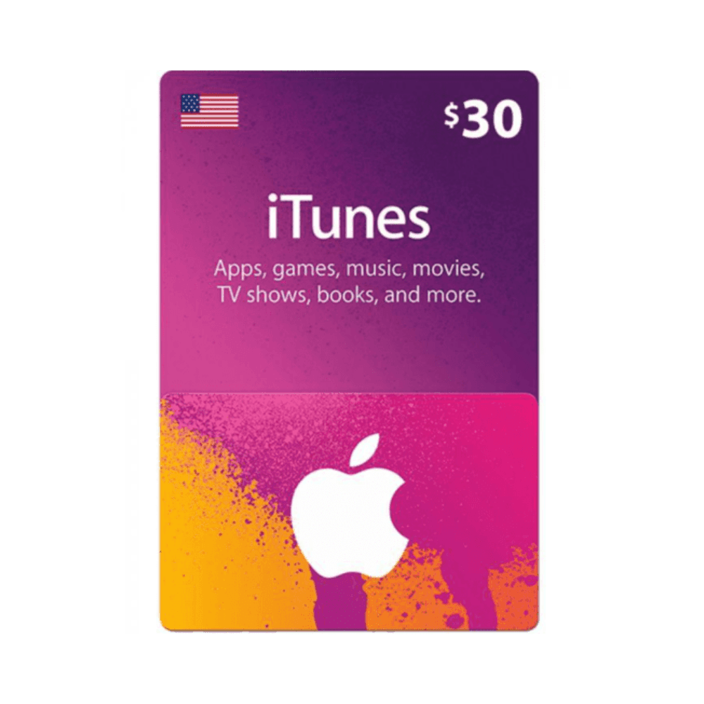 Itunes Gift Card 30 Usd (Usa)
