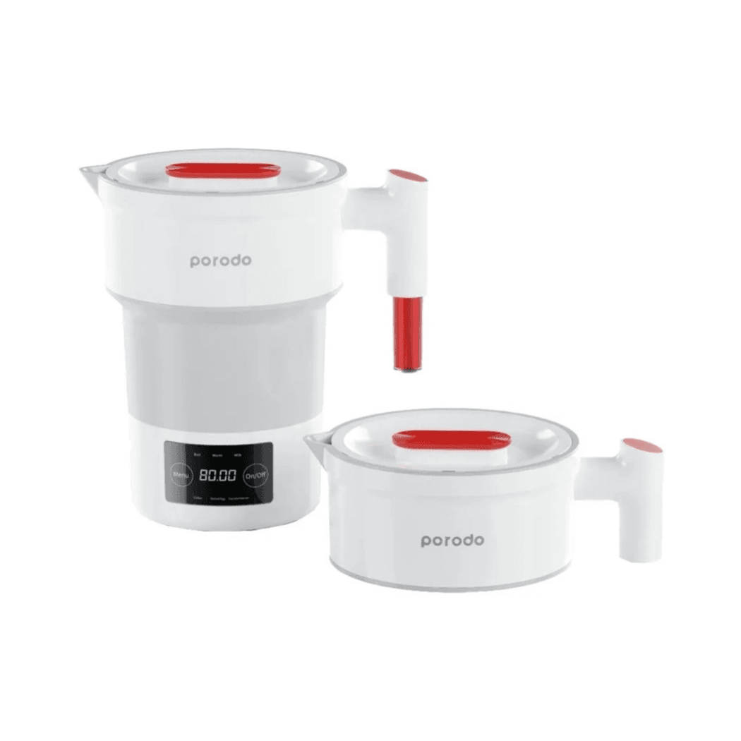 Porodo 600ml Foldable Electric Travel Kettle