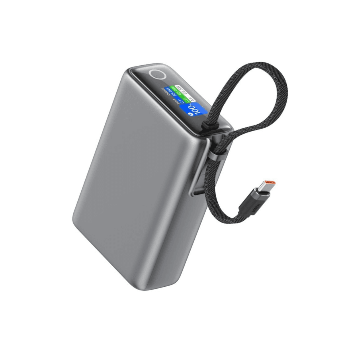 Green Lion 20000mAh 65W PD Laptop Power Bank with Built in USB-C Cable