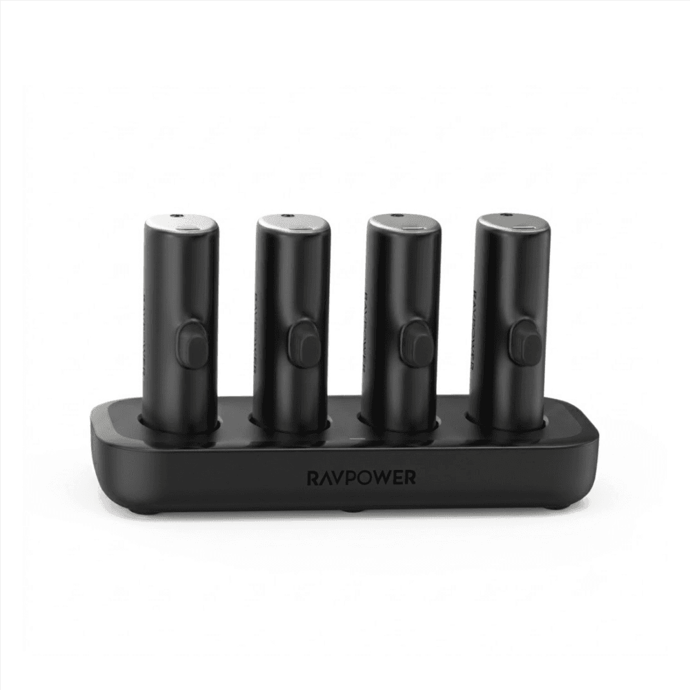 RAVPOWER 4-in-1 Power Bank Dock Station 20W PD (4×5000mAh) – Black